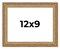 12x9 Solid Wood Antique Picture Frame with UV-Resistant Acrylic & Acid-Free Backing, Available in 4 Finishes: Bronze, Gold, Silver, and Gold with Black